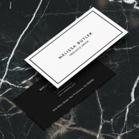 Boss Luxury Minimalist Professional Black White 