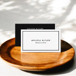 Boss Luxury Minimalist Professional Black White  Business Card<br><div class="desc">In the world of networking, making a memorable first impression is imperative. Our minimalist-style business cards are designed to do just that, encapsulating professionalism and elegance in a sleek, simple design. Tailored for the discerning professional, these cards are a perfect fit for small business owners, consultants, attorneys, hair stylists, and...</div>