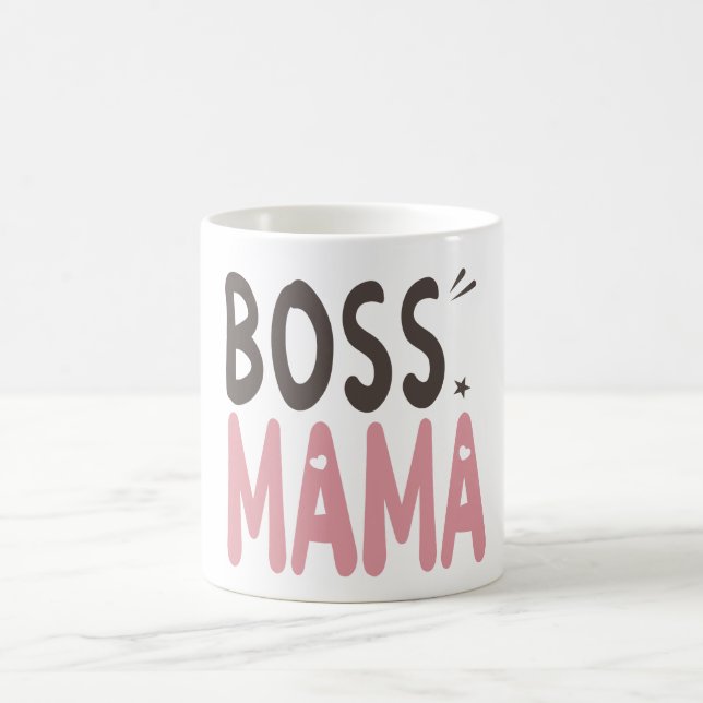 Boss Mama - Gift Idea for Mum Coffee Mug (Center)