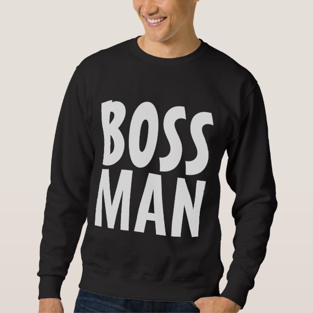 BOSS MAN Black TEES T-Shirts (Front)