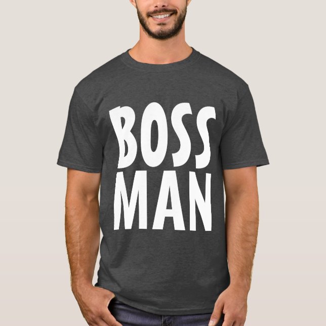 BOSS MAN Black TEES T-Shirts (Front)