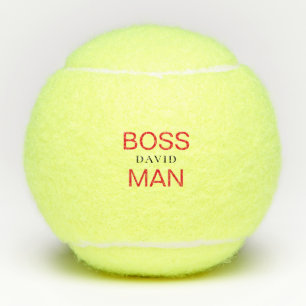 Boss Man Personalise Tennis Balls