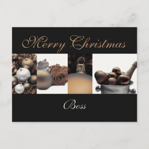 boss Merry Christmas card