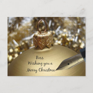 boss Merry Christmas card