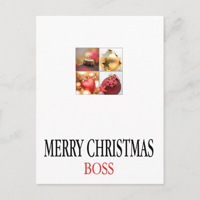 boss Merry Christmas card (Front)