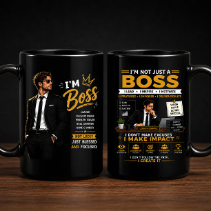 Boss Mindset Design Motivational Leader Graphic Mug