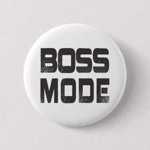 Boss Mode 6 Cm Round Badge