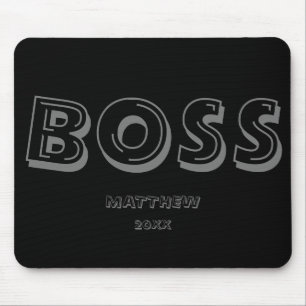 Boss Modern Typography Mouse Pad