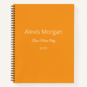 Boss Moves Daily Planner  Notebook
