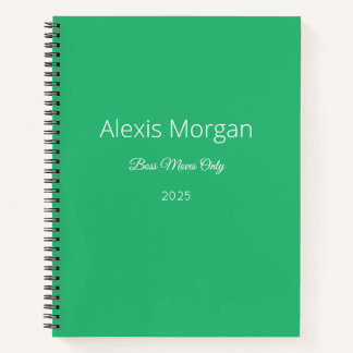 Boss Moves Daily Planner  Notebook