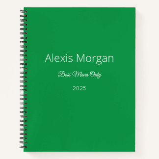 Boss Moves Daily Planner  Notebook