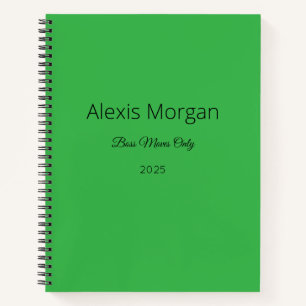 Boss Moves Daily Planner  Notebook