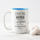 BOSS MUG -THANK YOU BOSS  amazing boss