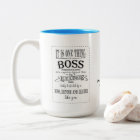 BOSS MUG -THANK YOU BOSS amazing boss