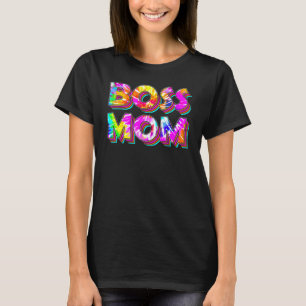 Boss Mum Tie Die Summer Top For Girls Summer Fun W