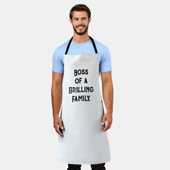 Boss of a Grilling Family Apron (Worn)