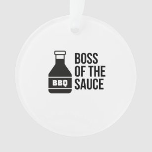 BOSS OF THE BBQ SAUCE ORNAMENT