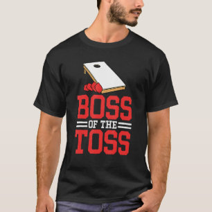 Boss Of The Toss  Cornhole Men Cornhole Grandpa T-Shirt