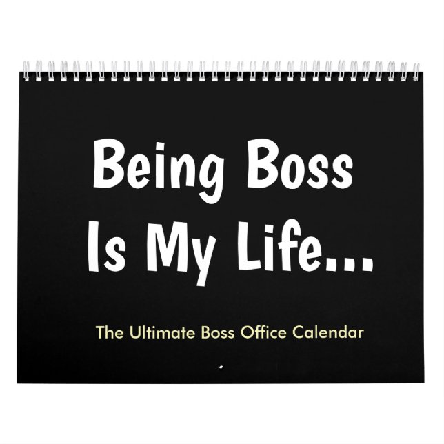Boss Office Calendar | Funny Special Boss Gift (Cover)