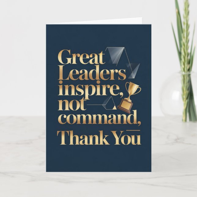 Boss or Mentor Thank You Card (Front)