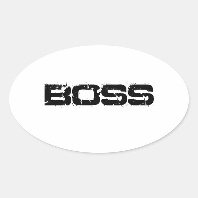 BOSS OVAL STICKER (Front)