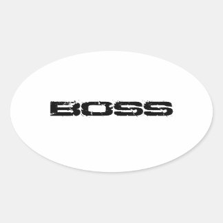 BOSS OVAL STICKER