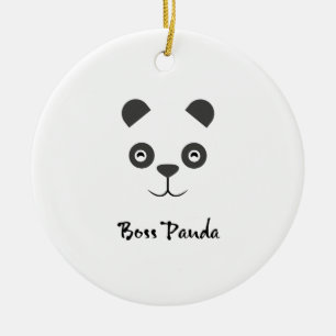 Boss Panda Ornament