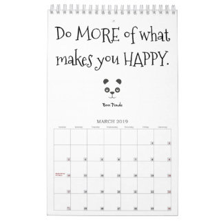 Boss Panda Positive Quotes Calendar