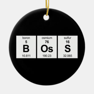 BOsS Periodic Table Ceramic Tree Decoration