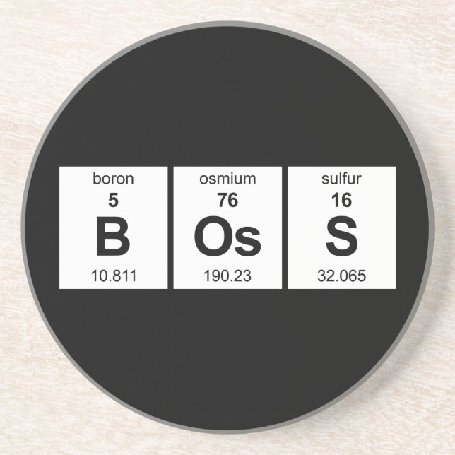 BOsS Periodic Table Coaster (Front)