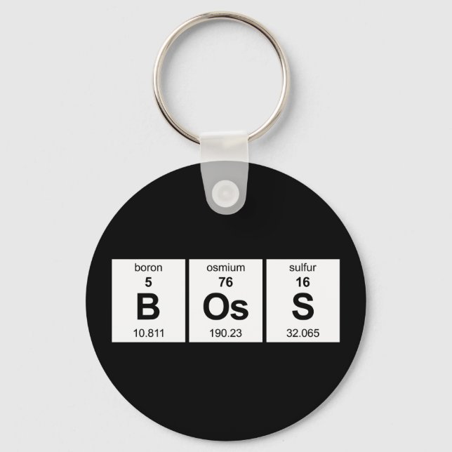 BOsS Periodic Table Key Ring (Front)