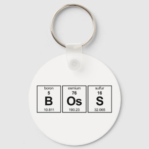 BOsS Periodic Table Key Ring