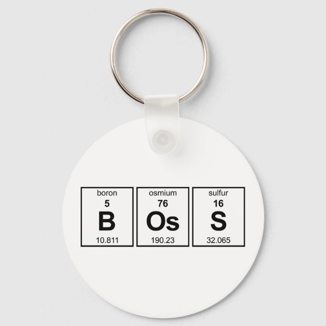 BOsS Periodic Table Key Ring (Front)