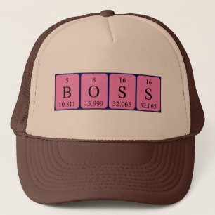 Boss periodic table name hat