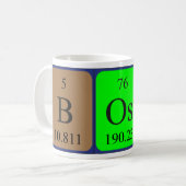 Boss periodic table name mug (Front Left)