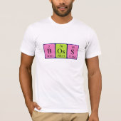 Boss periodic table name shirt (Front)