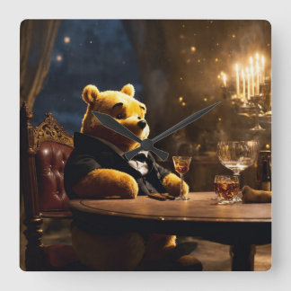 boss pooh printed wall clock