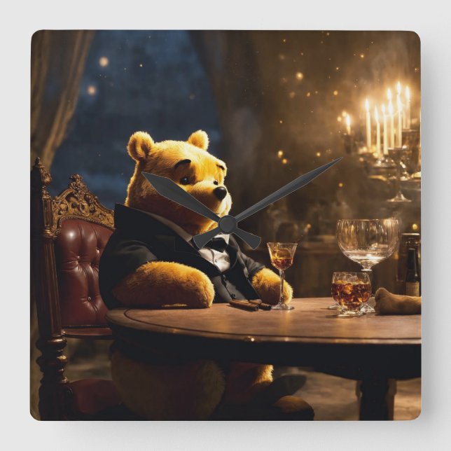 boss pooh printed wall clock (Front)