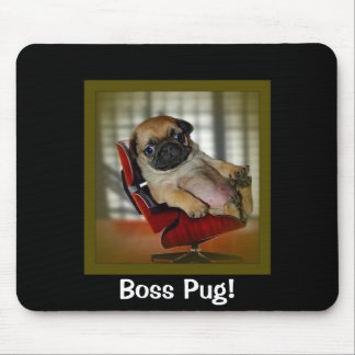 Boss Pug! Mouse Mat