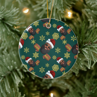 Boss Santa Claus Ceramic Tree Decoration