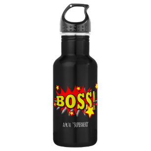 Boss Superhero Comic Burst Cartoon 532 Ml Water Bottle