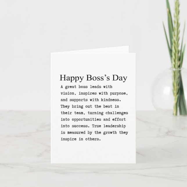 Boss thank you card (Front)