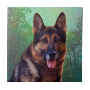 Boss the German Shepherd Tile