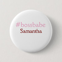 Bossbabe hashtag light pink add name girl boss