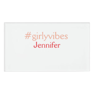 Bossbabe hashtag light pink add name girl boss  tag