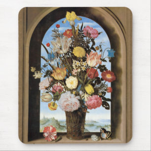 Bosschaert Bouquet in an Arched Window Mousepad
