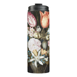 Bosschaert Flower in Glass Baroque Floral Painting Thermal Tumbler