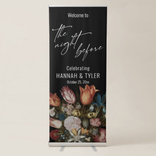 Bosschaert's "Flowers in a Glass" The Night Before Retractable Banner
