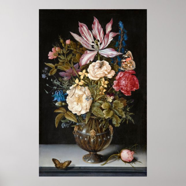 Bosschart Still Life With Flowers Poster (Front)