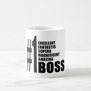 Bosses Birthdays Gifts : Number One Boss Coffee Mug